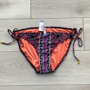 NWT La Vie en Rose - Tie Side Bikini Bottom - Boho!